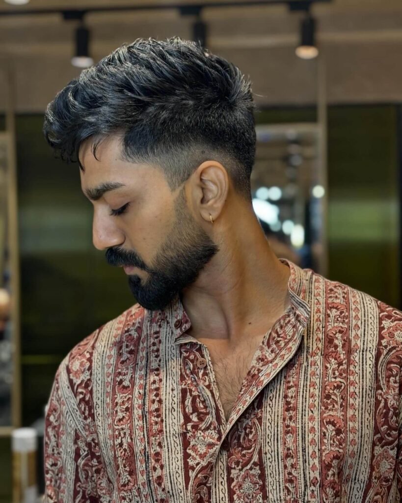 22. Low Fade with Long Hair