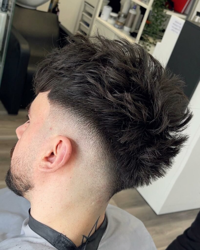 Mid fade haircut for men
