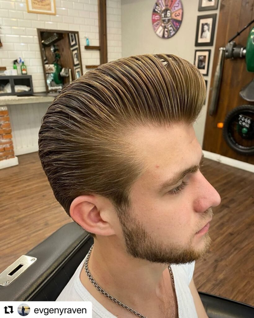 Pompadour with Beard