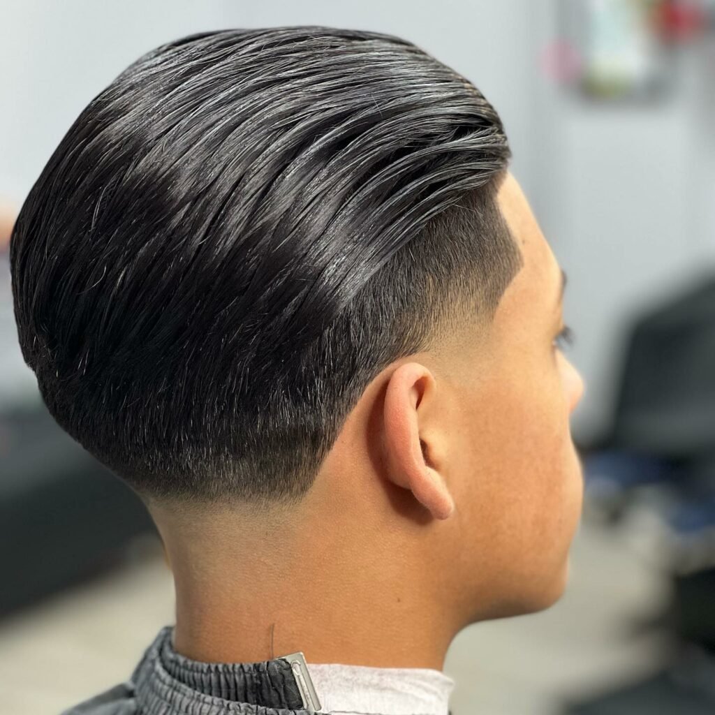 Slick Back Haircut