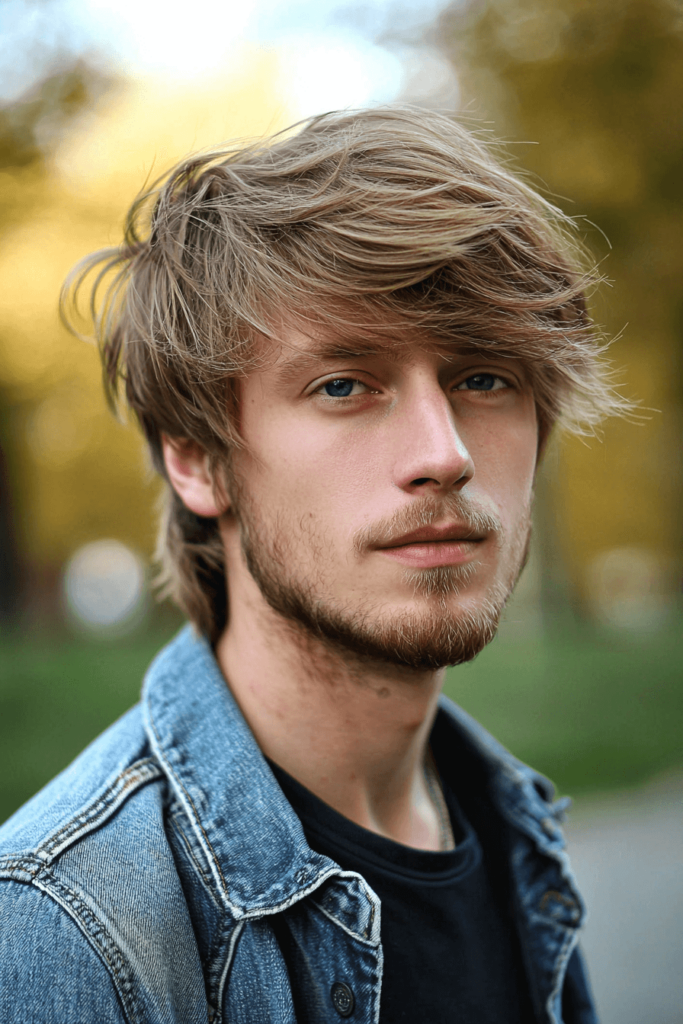 Shaggy Layers haircut, voluminous style with uneven layers