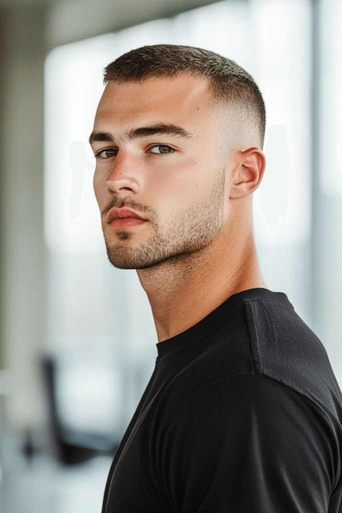 Classic Crew Cut, short and simple men's haircut
