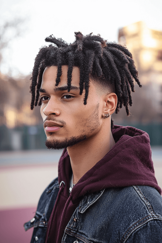 Short dreadlocks with an undercut