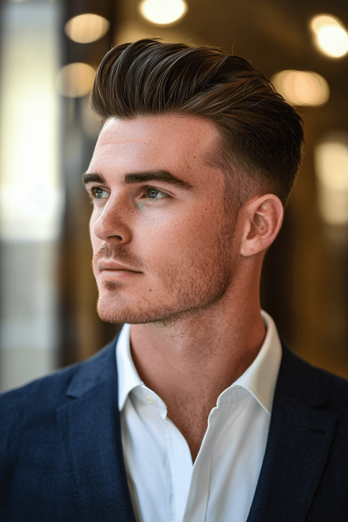 Ivy League haircut for men