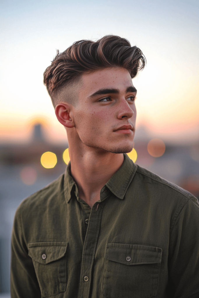 Mid Taper Fade with Flow Hairstyle for men