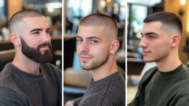 buzz cut men