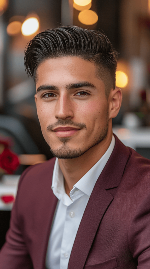 Classic Side Part Valentine's Day Hairstyles for Men