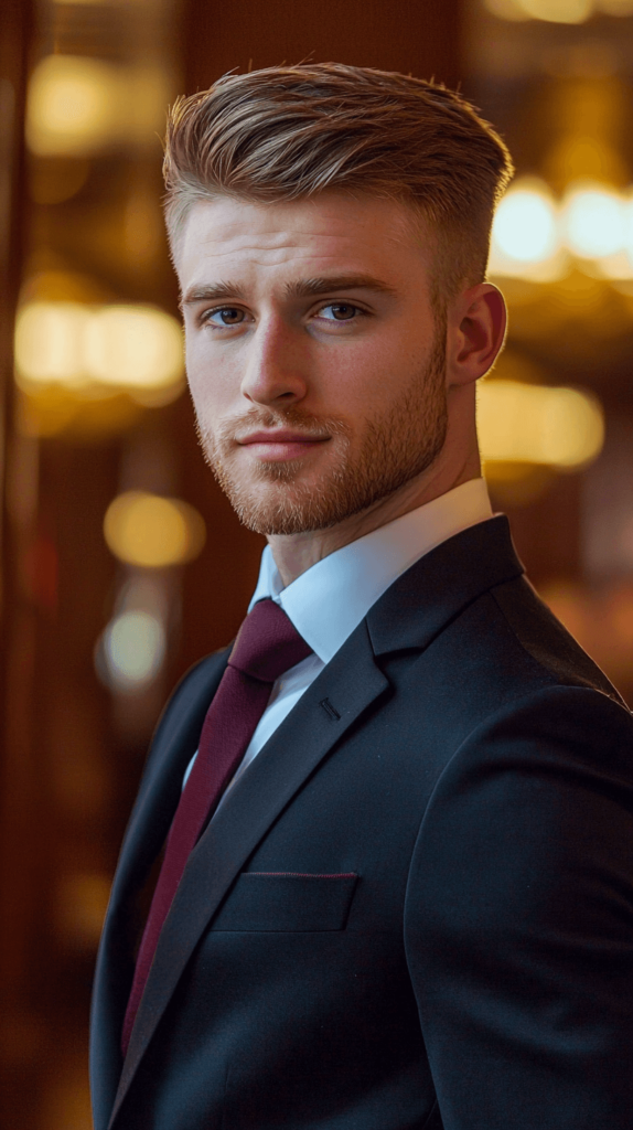 Ivy League Cut for Men's Valentine's Day Hairstyles