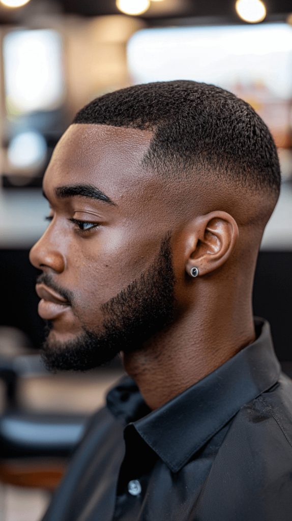 Taper Fade Buzz Cut for Black Men