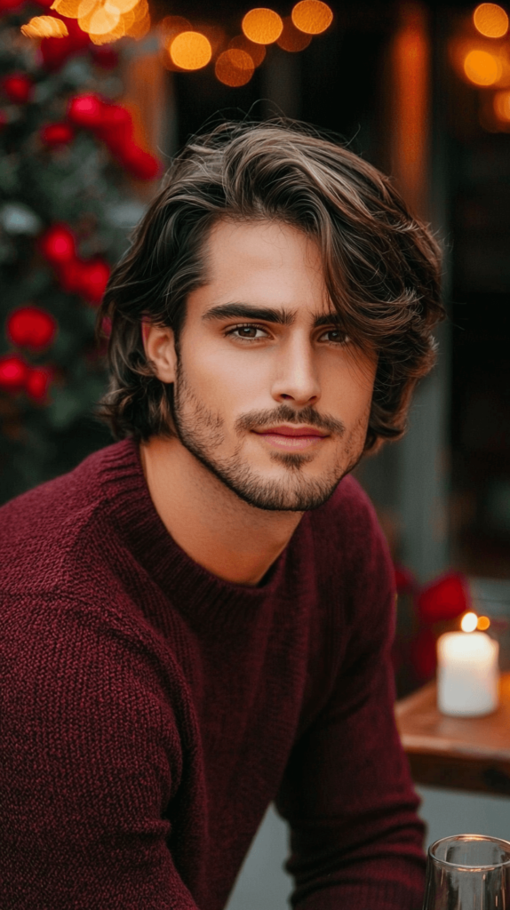 Valentine's Day Hairstyle Shoulder-Length Hair with Layers