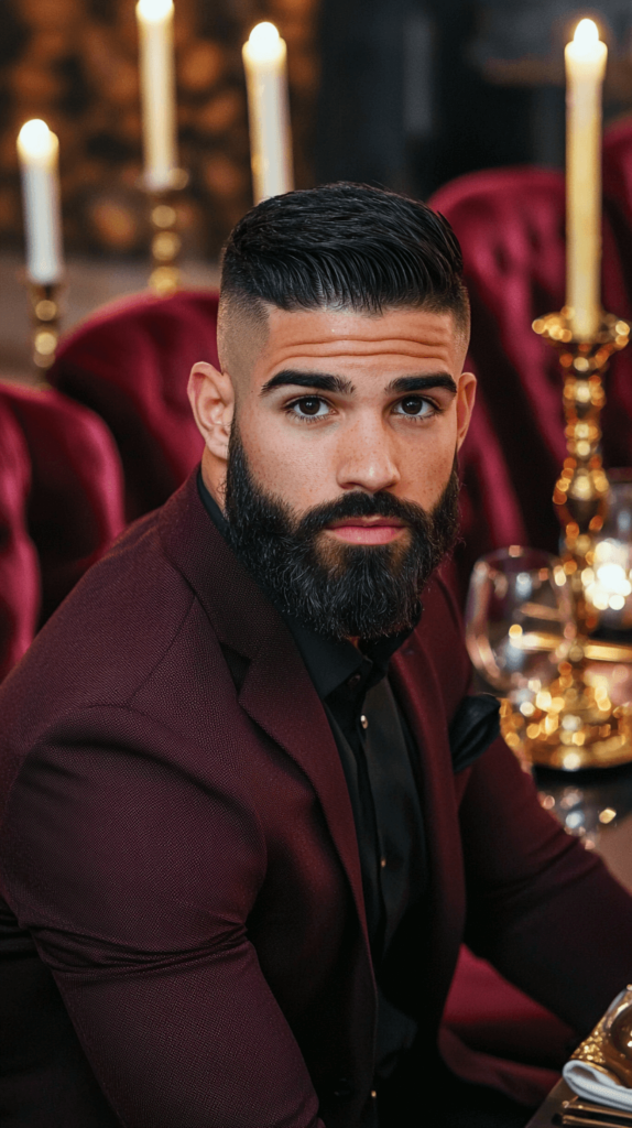 Crew Cut with Beard for Valentine's Day