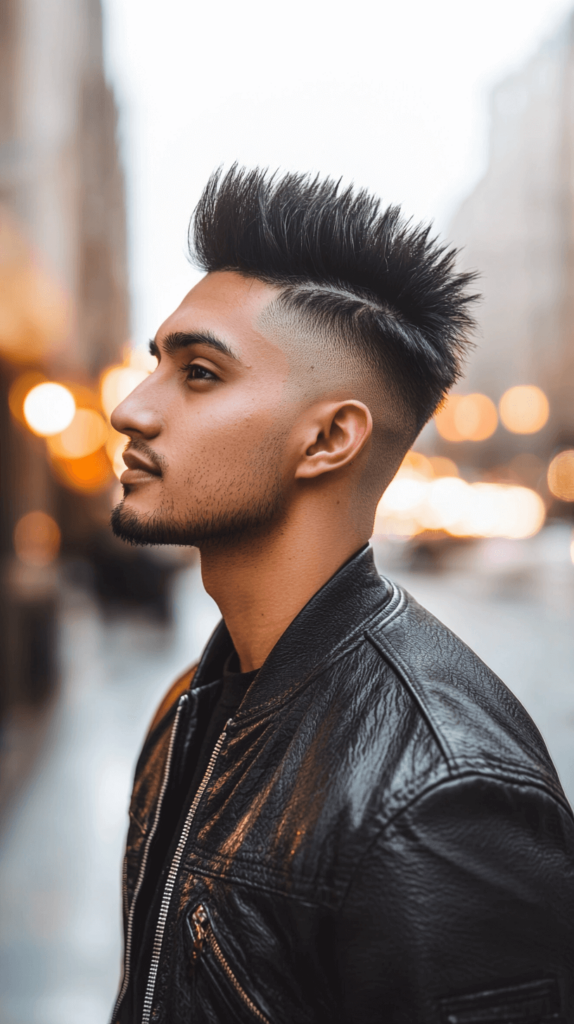 Short Mohawk with Skin Fade