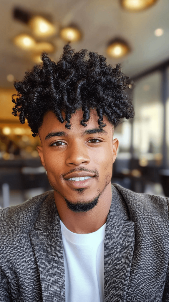 Men's Valentine's Day Natural Afro Hairstyles
