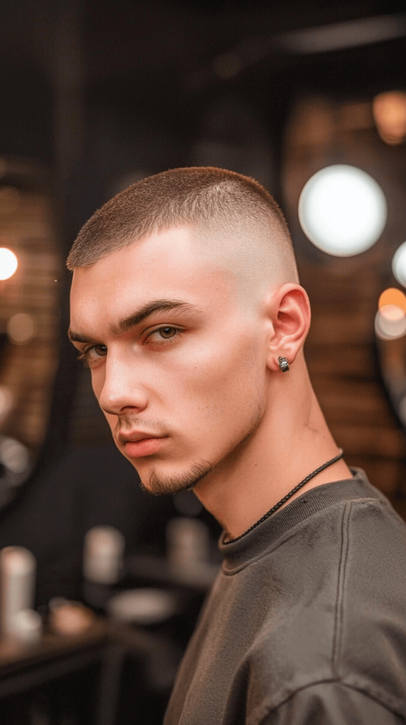 High Fade Buzz Cut for Men