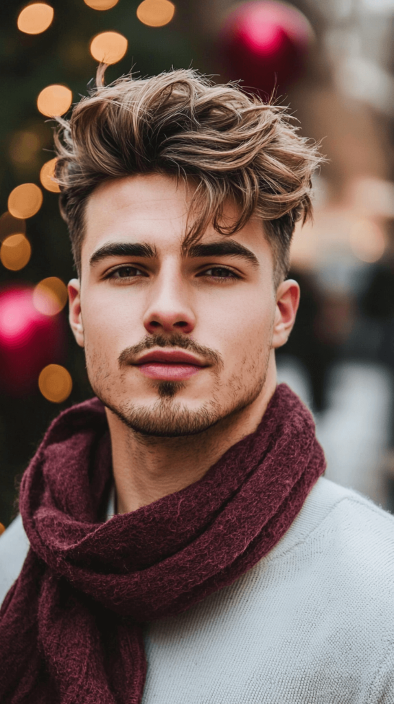 Messy Textured Quiff Valentine's Day Hairstyles for Men