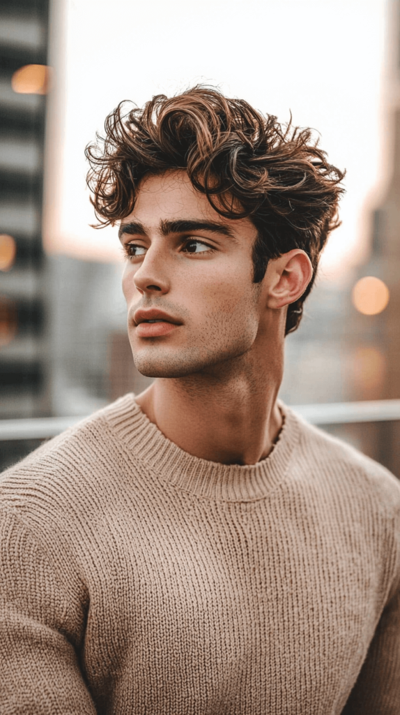 Textured Quiff for Men's Valentine's Day Hairstyle
