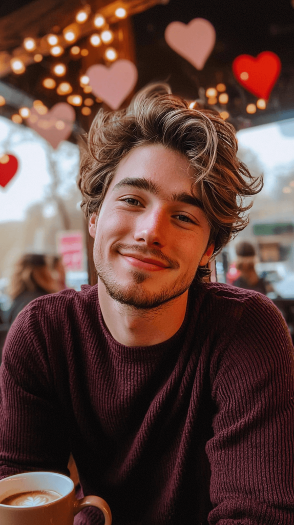 Men's Messy Bedhead Look for Valentine's Day