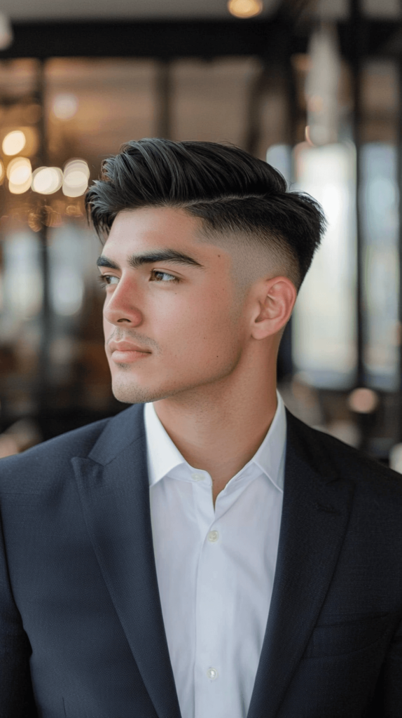 Pompadour hairstyle for Valentine's Day