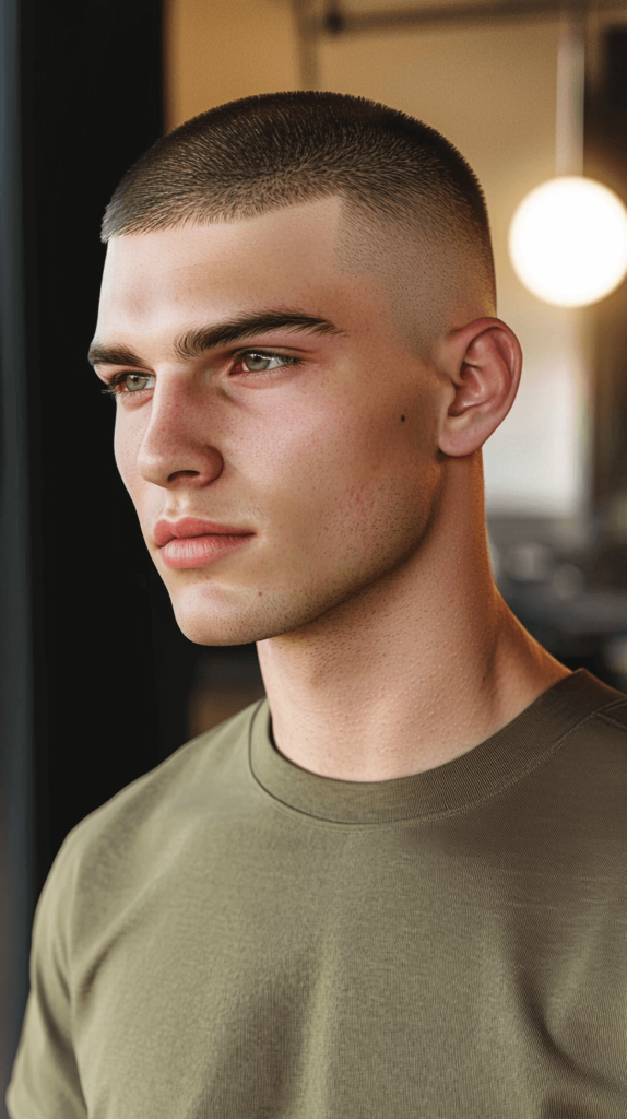 Military Buzz Cut Fade for Men