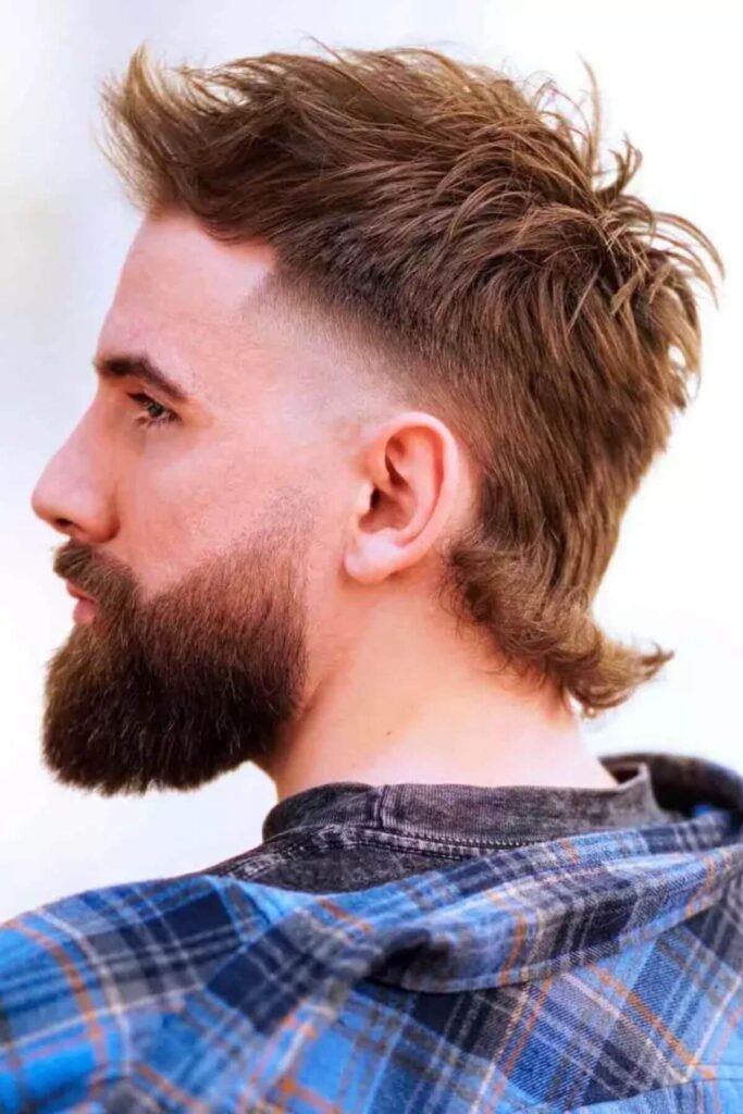 Chopped Mullet Fade for Men