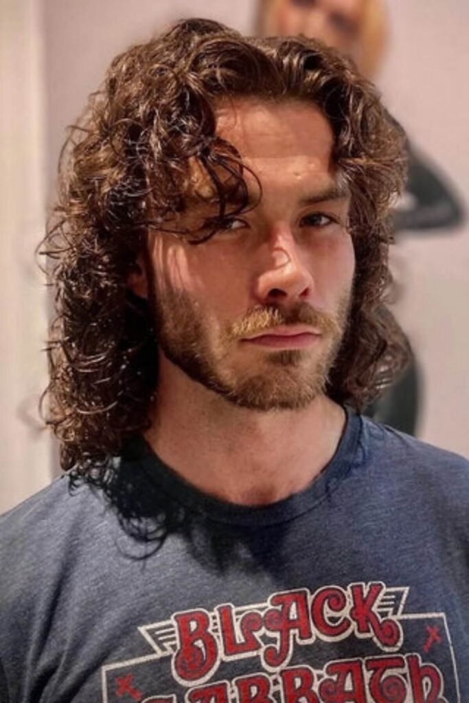 Long Curtain Mullet for men