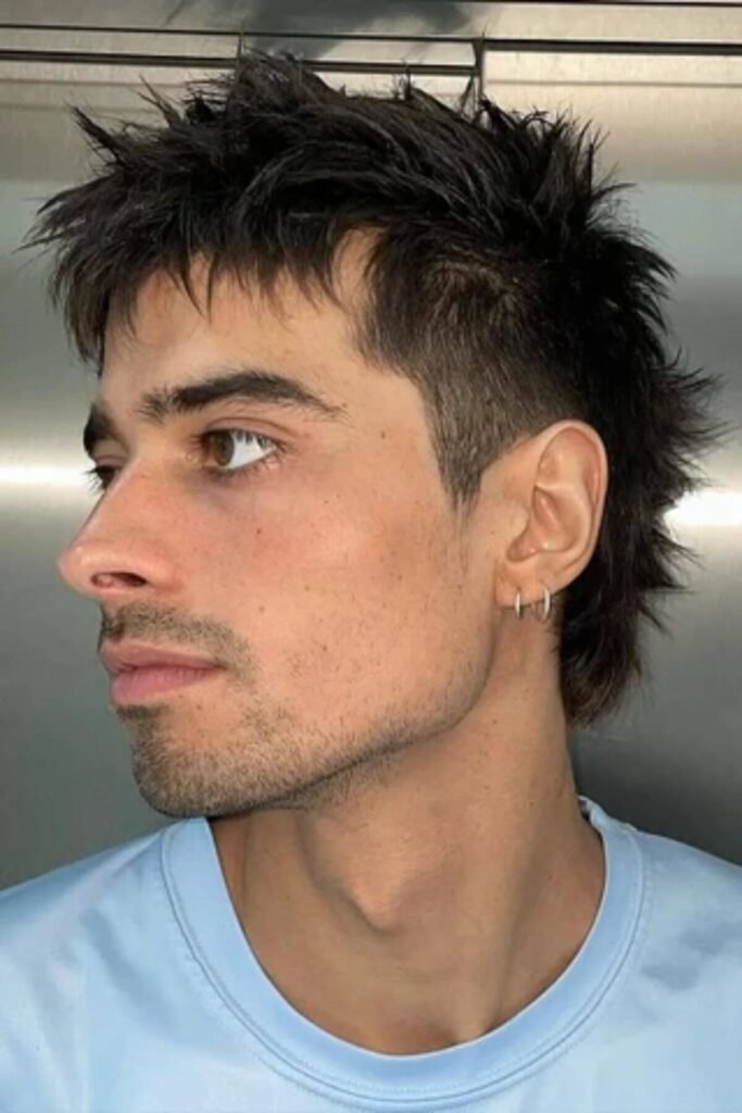 Short Spiky Mullet for Men