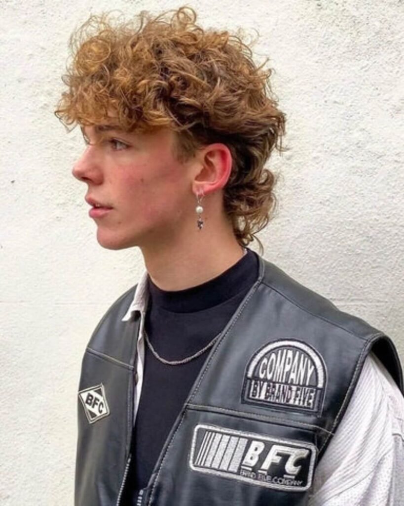 Modern Mullet Perm for Men