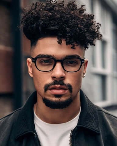15. Natural Afro Curls Hairstyle for Men