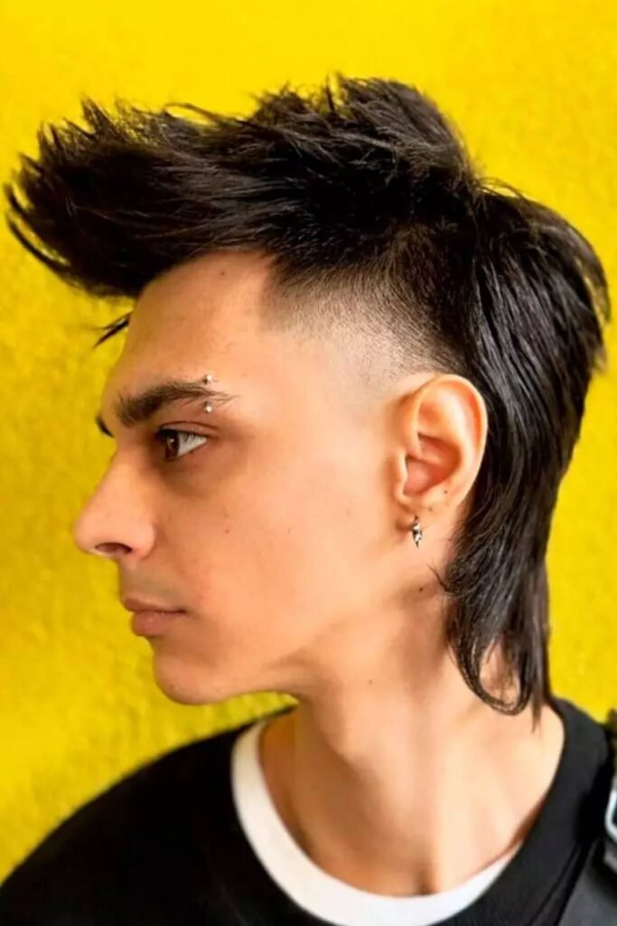 Punk Mullet Fade for Men