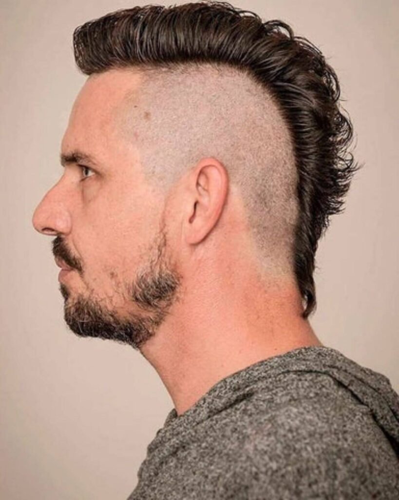 Modern Mullet Burst Fade for Men