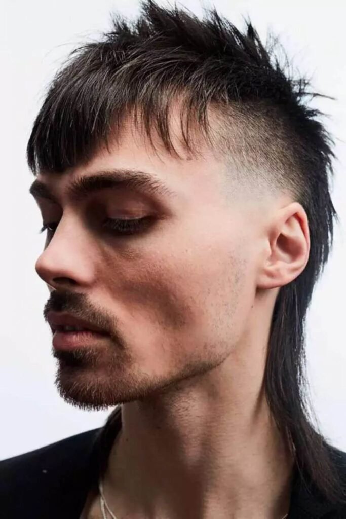 Longer Tail Fade Mullet for Men