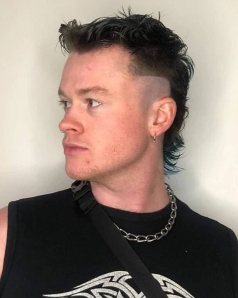 Modern Mullet Straight Hair for Men