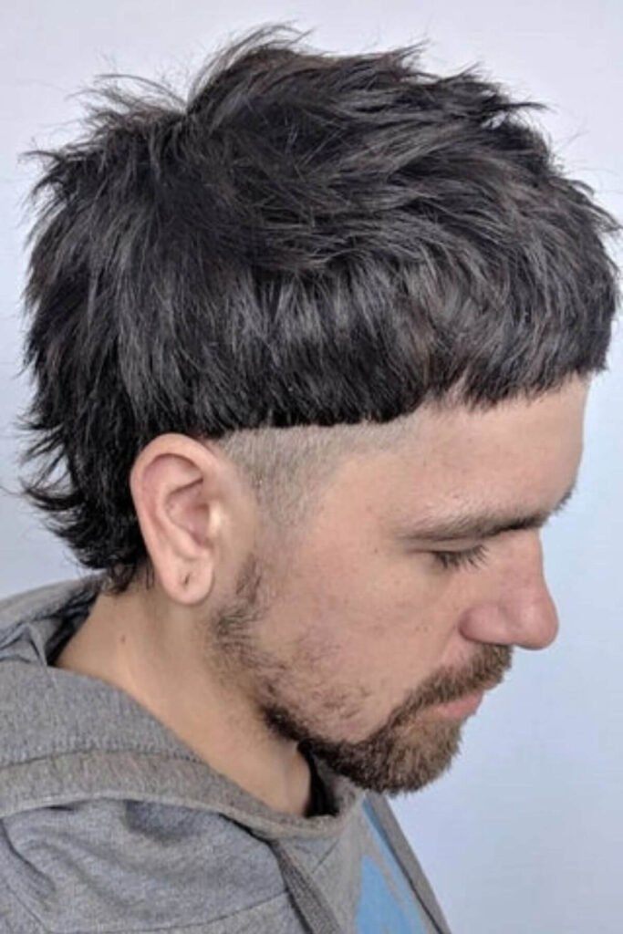 Bowl Cut Mullet for Men