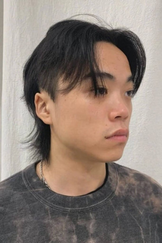 Mullet with Bangs for Men