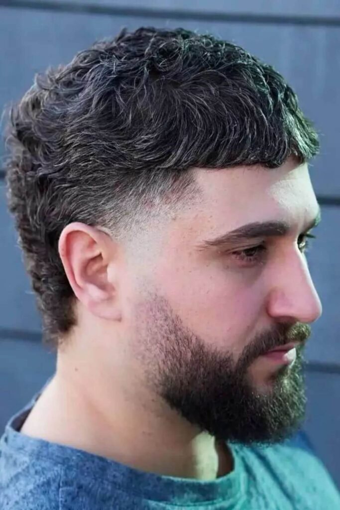 Drop Fade Mullet for Men