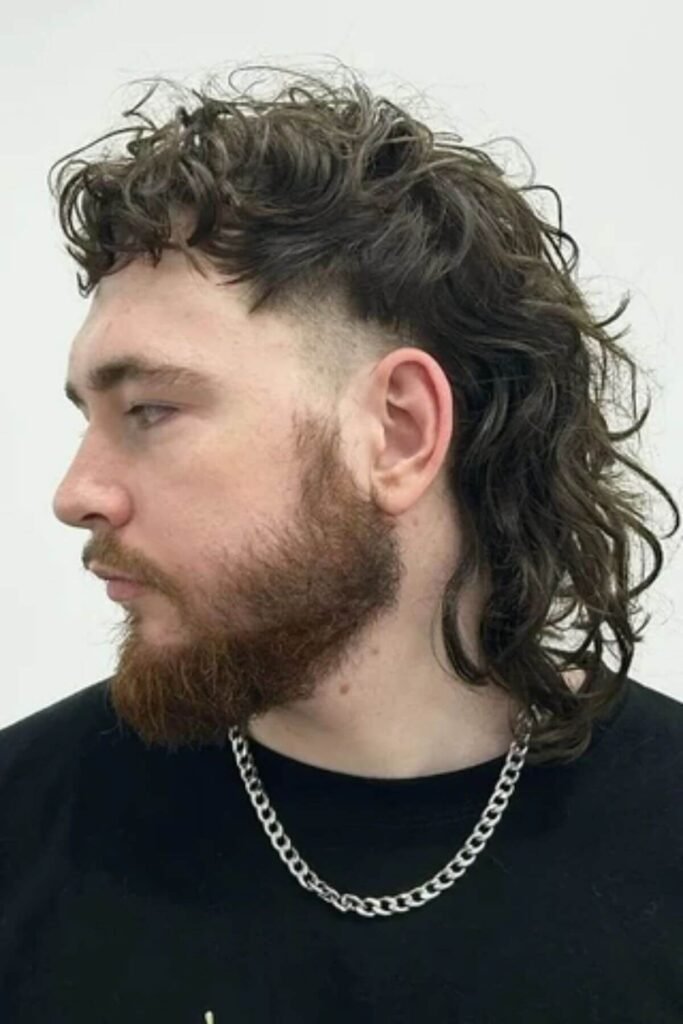 Mullet with Beard for Men