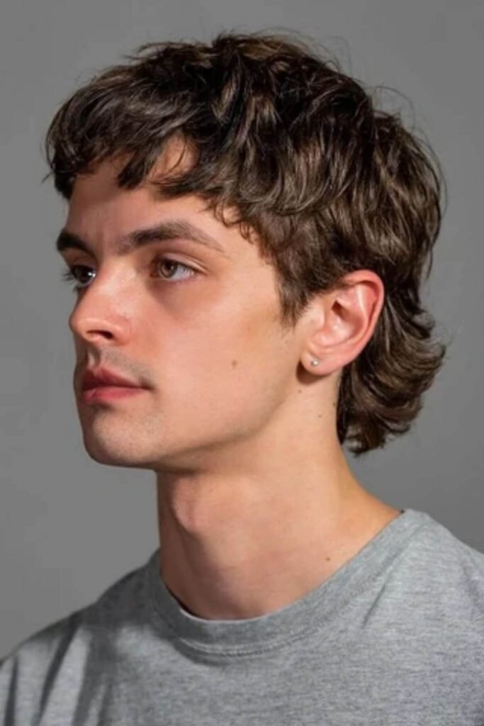 Shaggy Short Mullet for Men