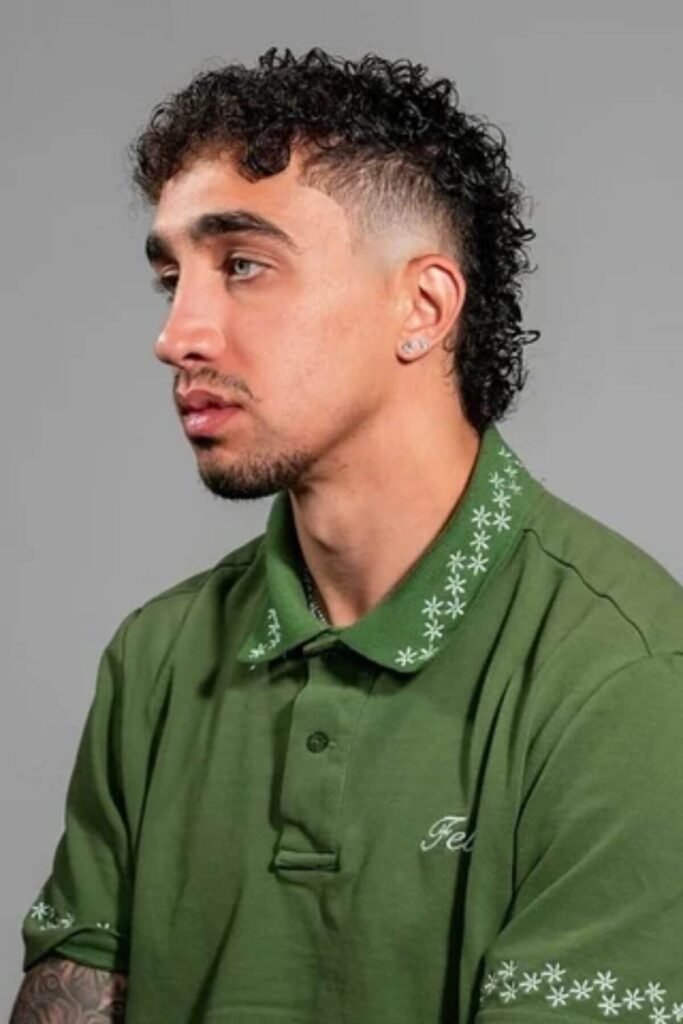 Burst Fade Mullet Men Long Hair