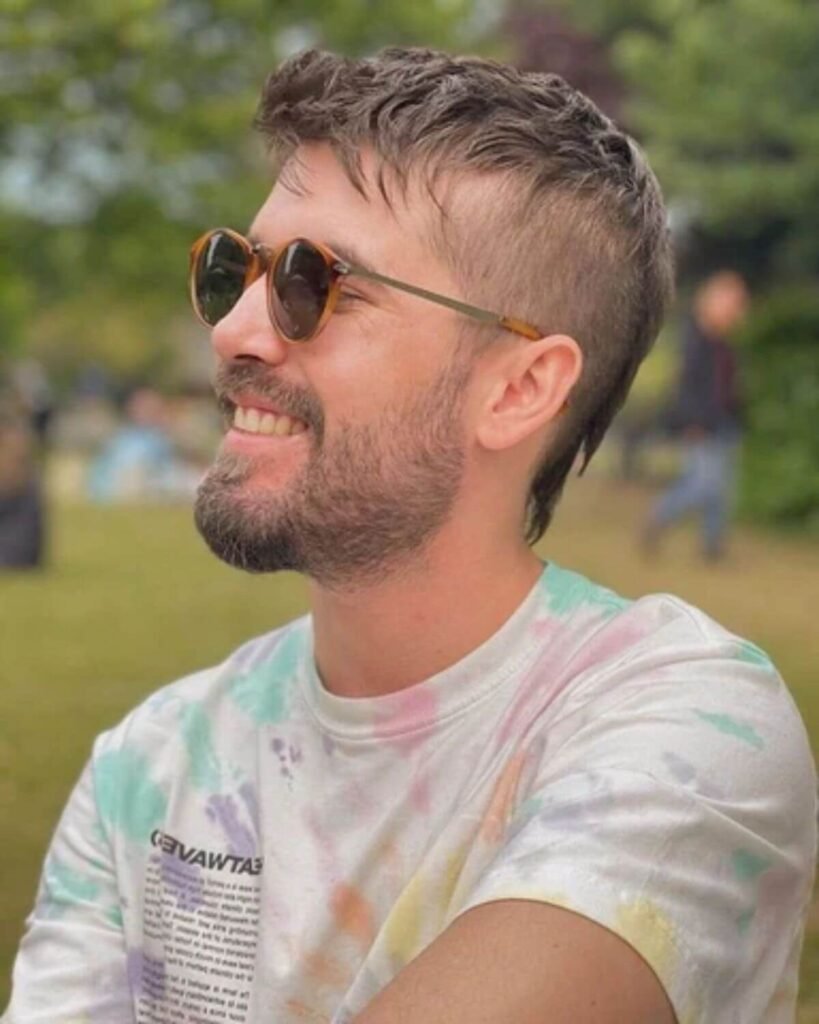 Modern Mullet with Fringe for Men