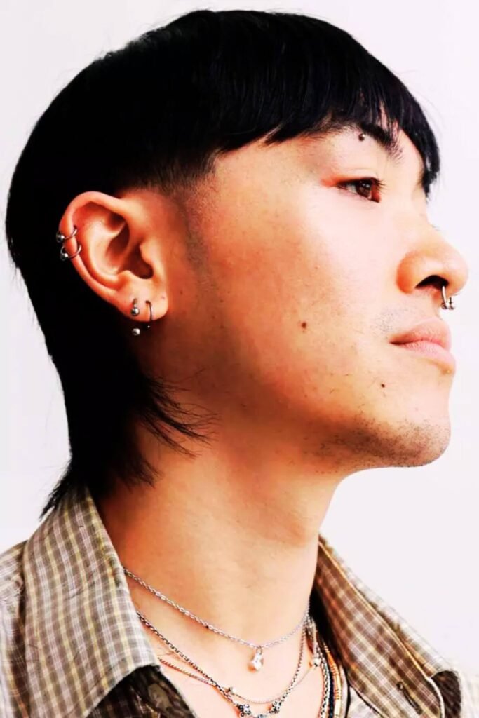 Skin Fade Mullet for Men