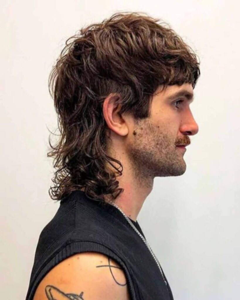 Wolf Cut Mullet Hairstyle for Men
